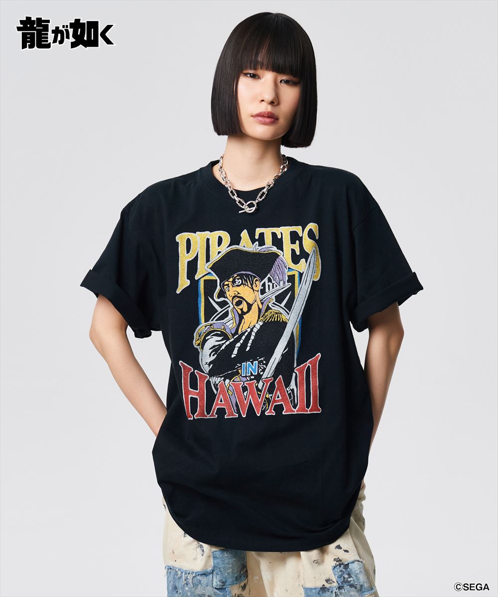 龍が如く 真島吾朗 Pirates in Hawaii T-shirt / パイレーツインハワイTシャツ glamb グラム