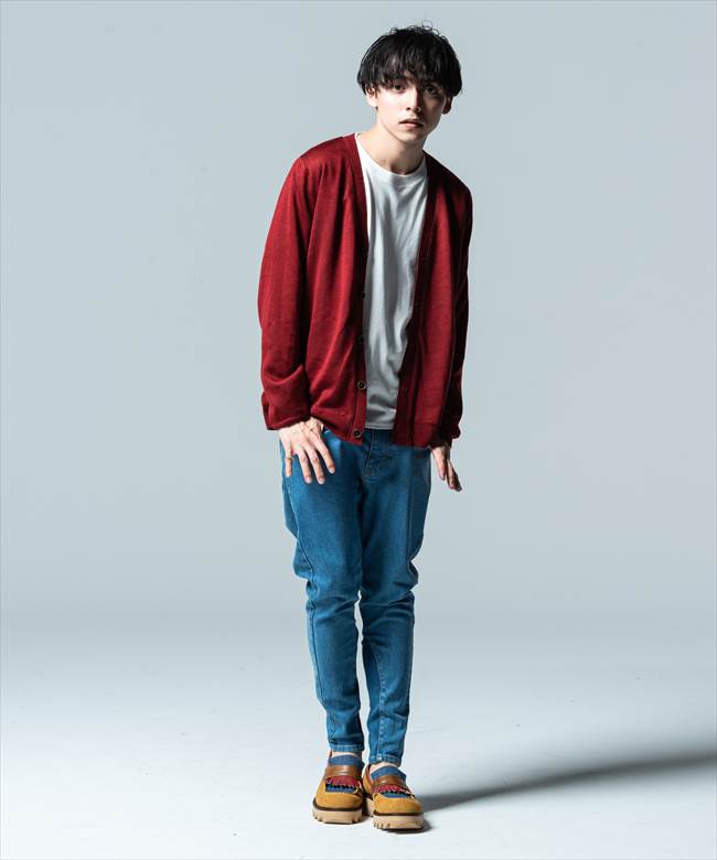 glamb グラム Poly denim Poly pants ポリーデニム
