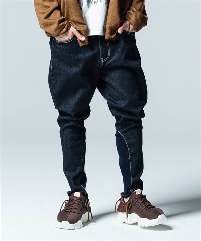 glamb グラム Poly denim Poly pants ポリーデニム