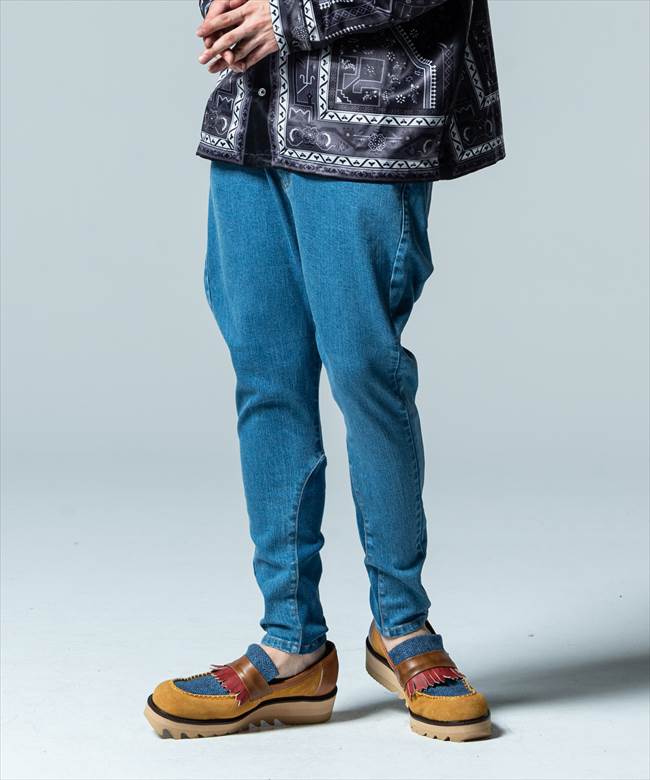 glamb グラム Poly denim Poly pants ポリーデニム