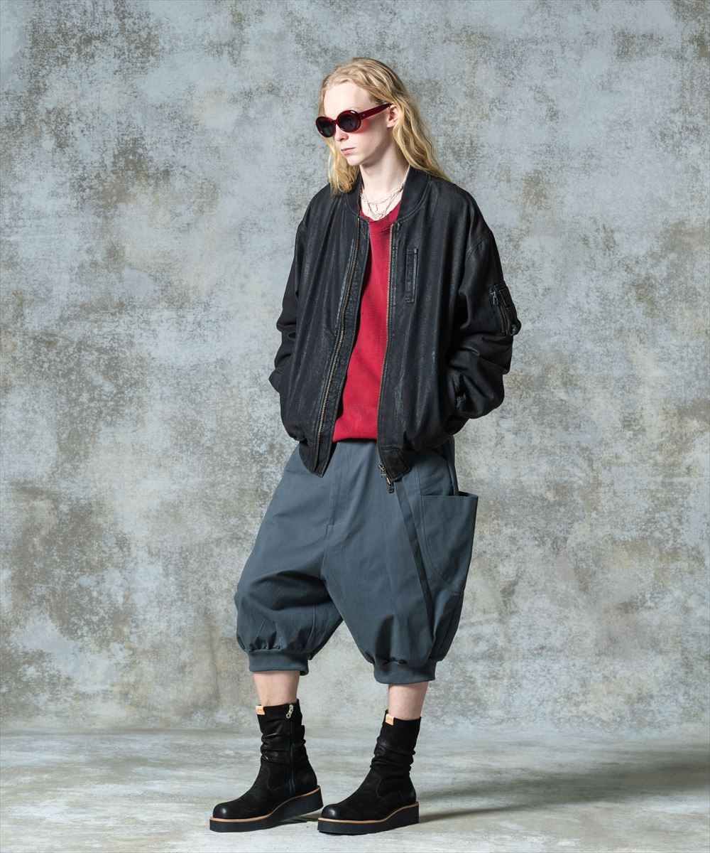 Sarrouel Rib Cropped Pants / サルエルリブクロップドパンツ glamb グラム 特別価格