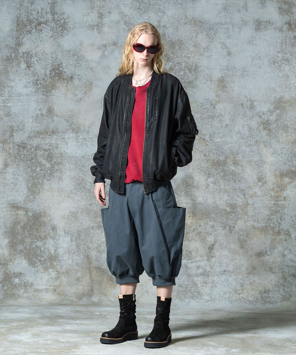 Sarrouel Rib Cropped Pants / サルエルリブクロップドパンツ glamb グラム 特別価格