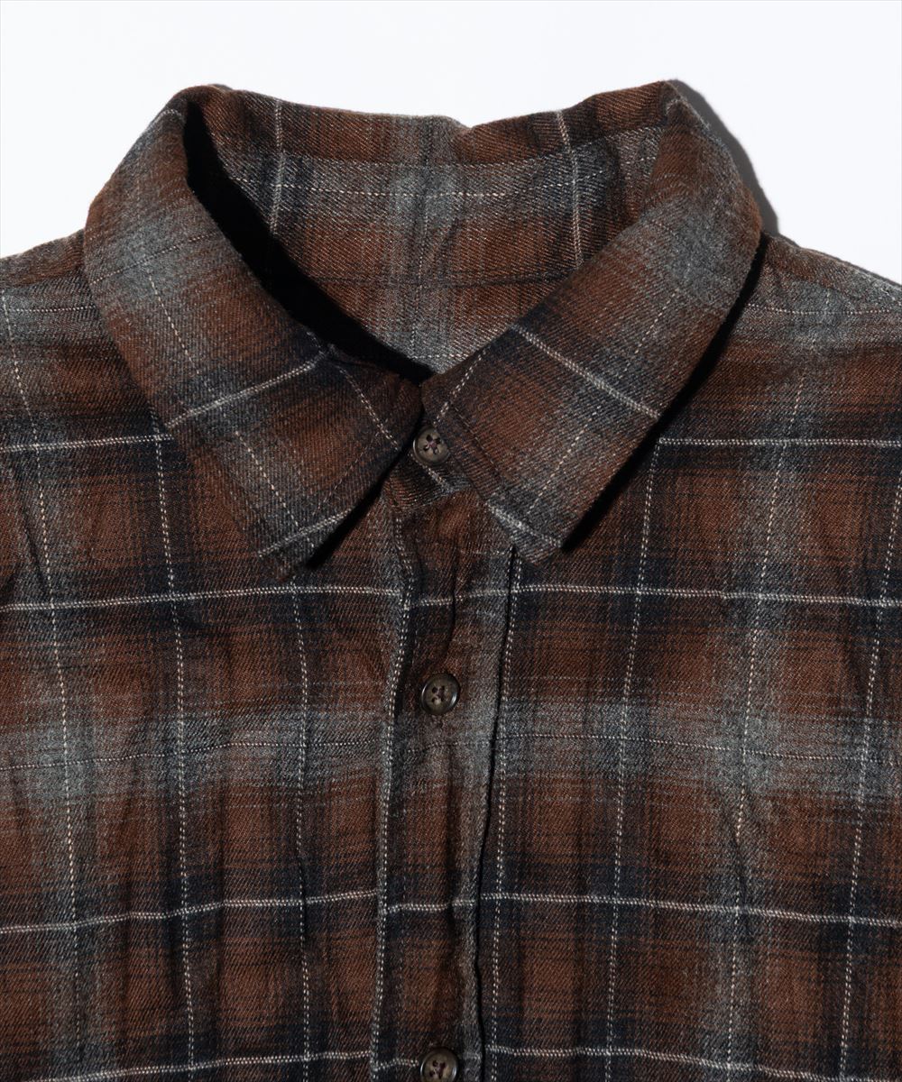 Wrinkle Flannel Shirt / リンクルフランネルシャツ glamb グラム