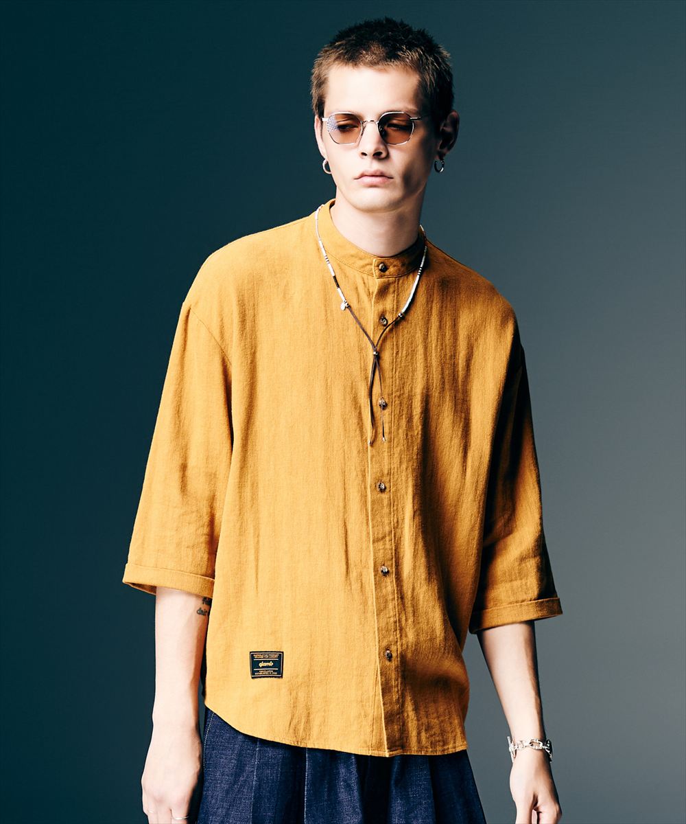 Stand Collar Shirt / スタンドカラーシャツ glamb グラム
