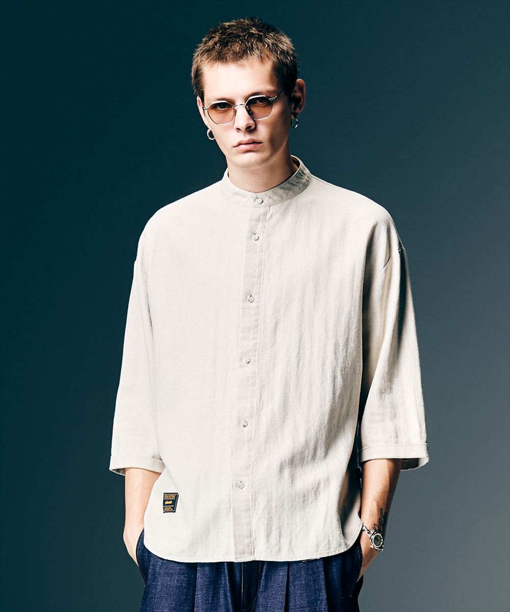 Stand Collar Shirt / スタンドカラーシャツ glamb グラム