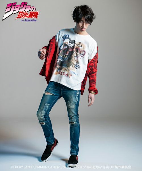 【glamb・グラム】Josuke Higashikata T / 東方仗助Tシャツ JOJO