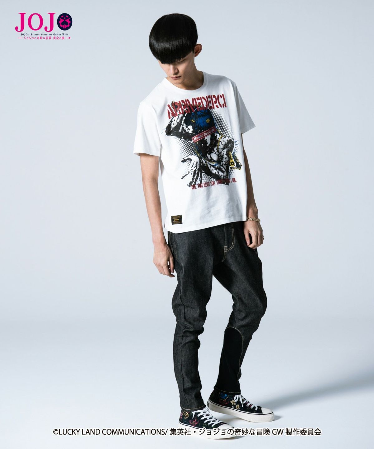 glamb・グラム Bruno Bucciarati T ブローノ・ブチャラティ Tシャツ JOJO ジョジョ
