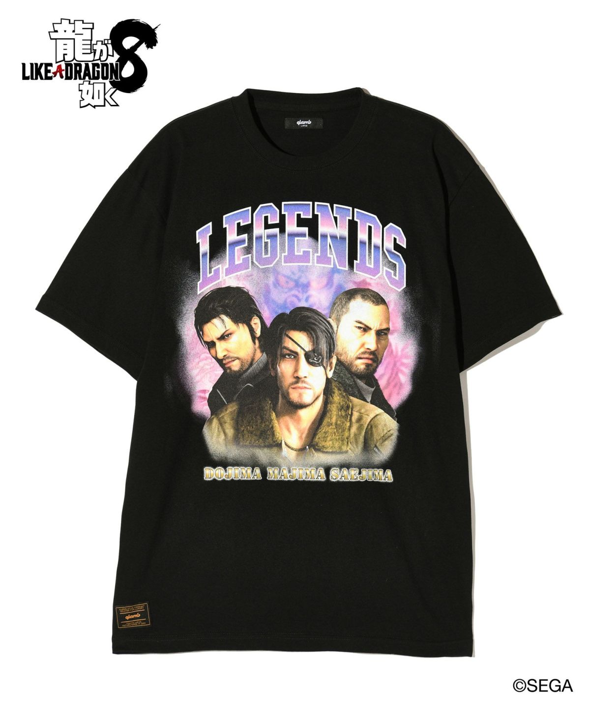 龍が如く8 glamb グラム 3 Legends T-shirts / スリーレジェンズ Tシャツ