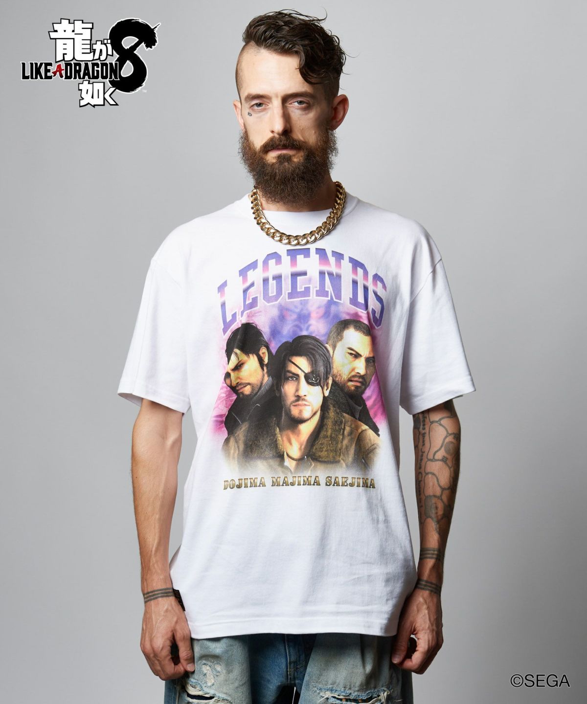 龍が如く8 glamb グラム 3 Legends T-shirts / スリーレジェンズ Tシャツ