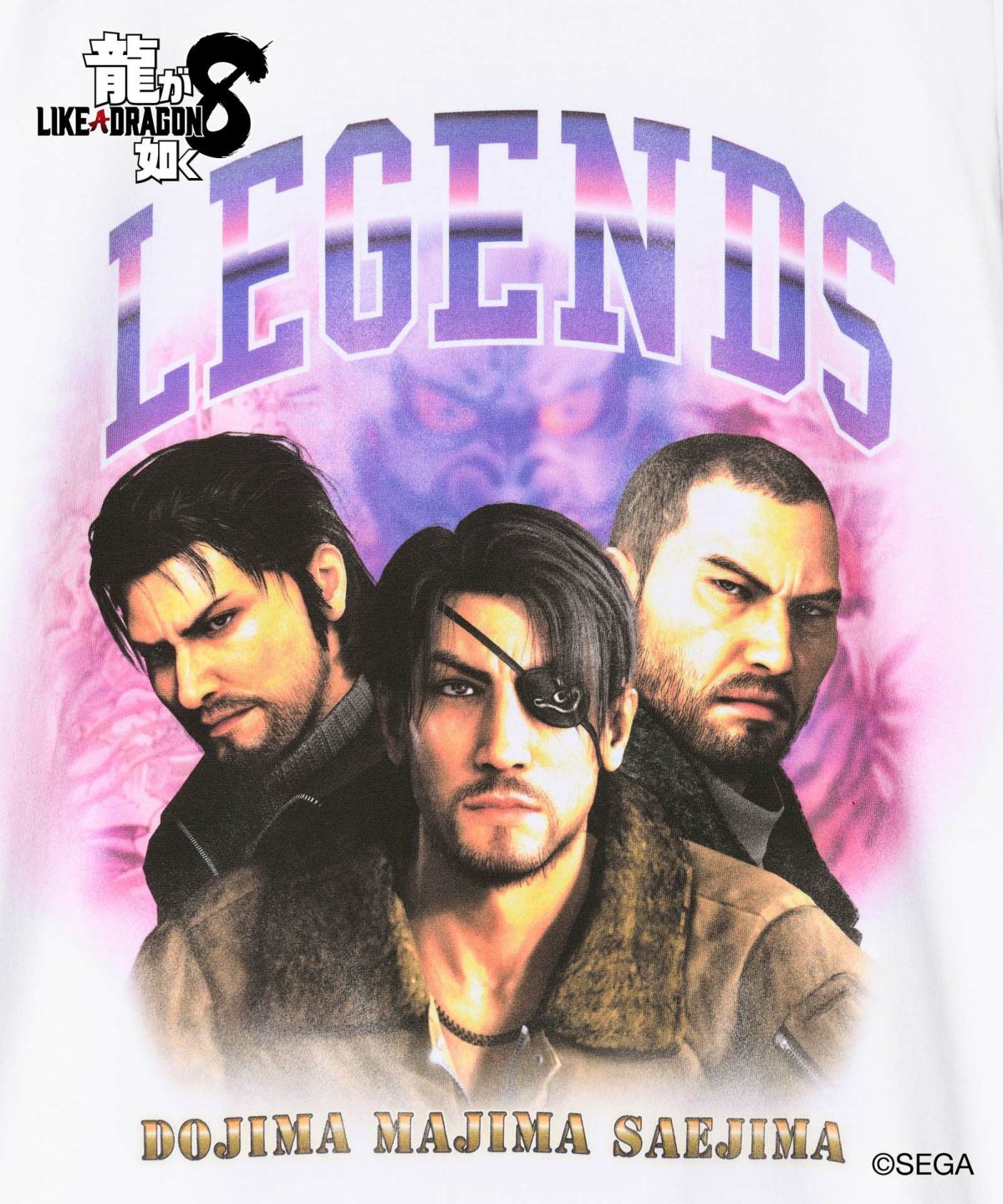 龍が如く8 glamb グラム 3 Legends T-shirts / スリーレジェンズ Tシャツ