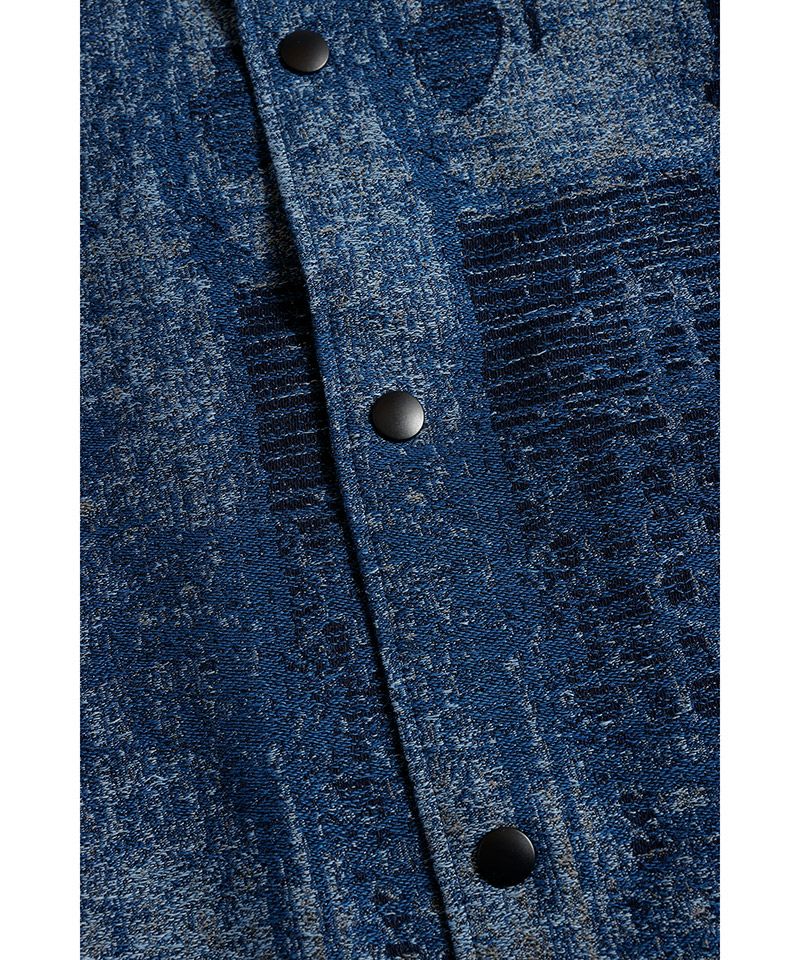 FDMTL ファンダメンタル BORO JAQUARD COACH RINSE コーチジャケット