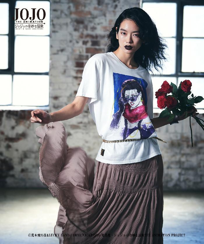 JOJO x glamb グラム　リサリサ T　Lisa Lisa T 　ジョジョ Tシャツ