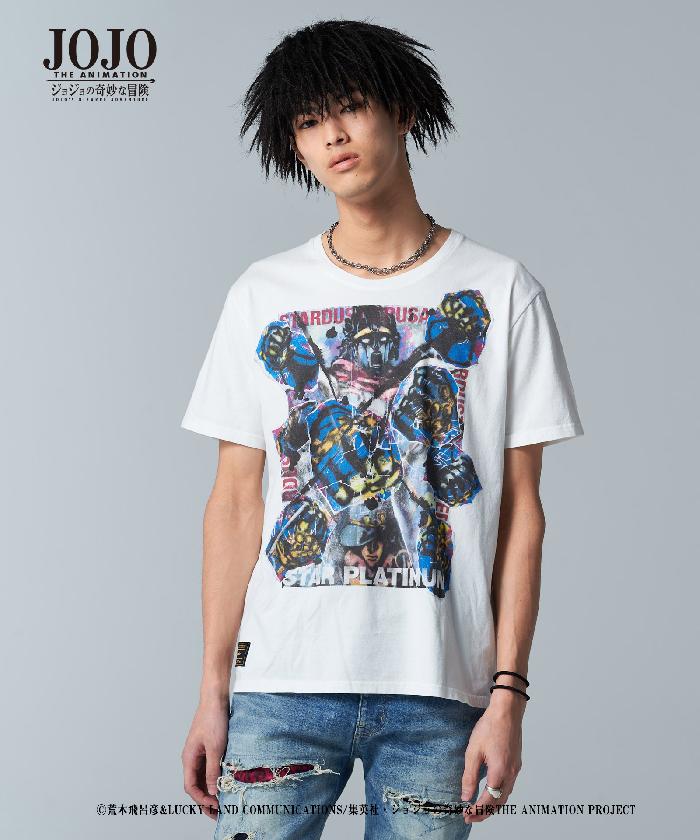 【2026年6月入荷分予約】JOJO x glamb グラム ジョジョ スタープラチナ Tシャツ Star Platinum T 空条承太郎