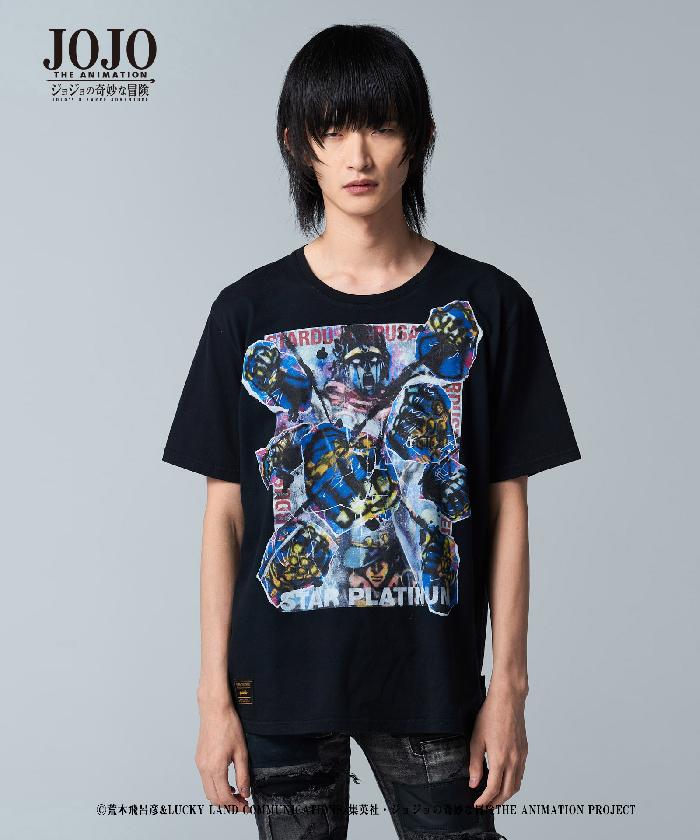 【2026年6月入荷分予約】JOJO x glamb グラム ジョジョ スタープラチナ Tシャツ Star Platinum T 空条承太郎