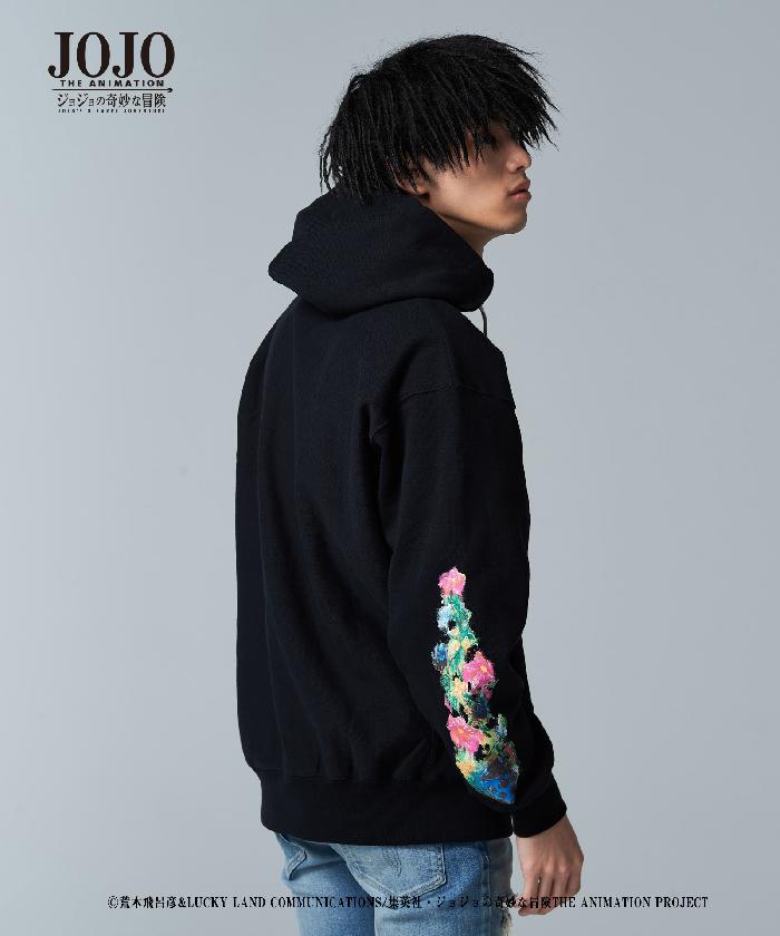 【メーカーお取り寄せ品】JOJO x glamb グラム　Giorno Giovanna's stand hoodie　ゴールドエクスペリエンスパーカー　フーディ　ジョジョ