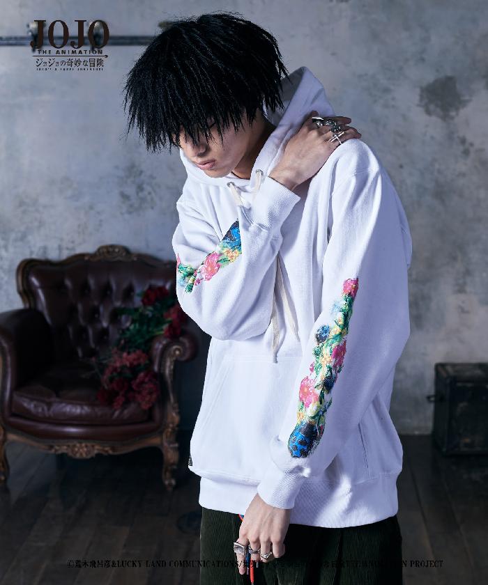 JOJO x glamb グラム　Giorno Giovanna's stand hoodie　ゴールドエクスペリエンスパーカー　フーディ　ジョジョ