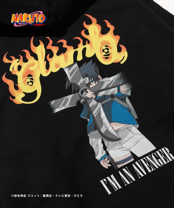 NARUTO ナルト x glamb グラム Sasuke Hoodie / サスケフーディ 特別価格