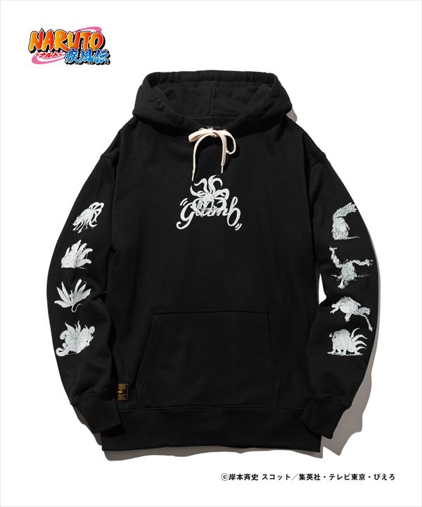 NARUTO ナルト x glamb グラム Biju Hoodie / ビジュウフーディ 特別価格