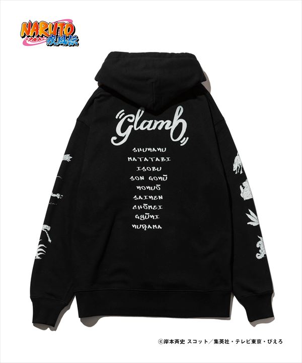 NARUTO ナルト x glamb グラム Biju Hoodie / ビジュウフーディ 特別価格