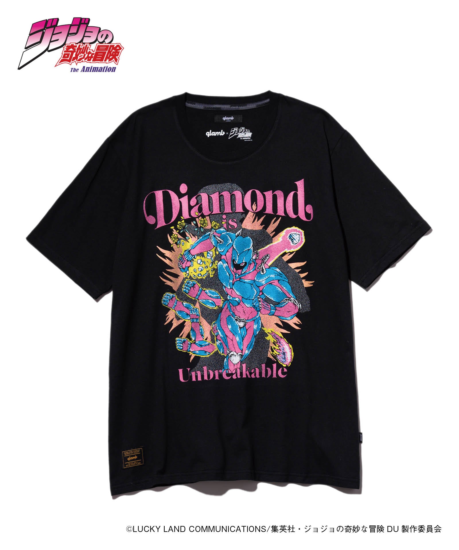 JOJO x glamb クレイジー・ダイヤモンド Tシャツ Crazy Diamond T II ジョジョ 東方仗助