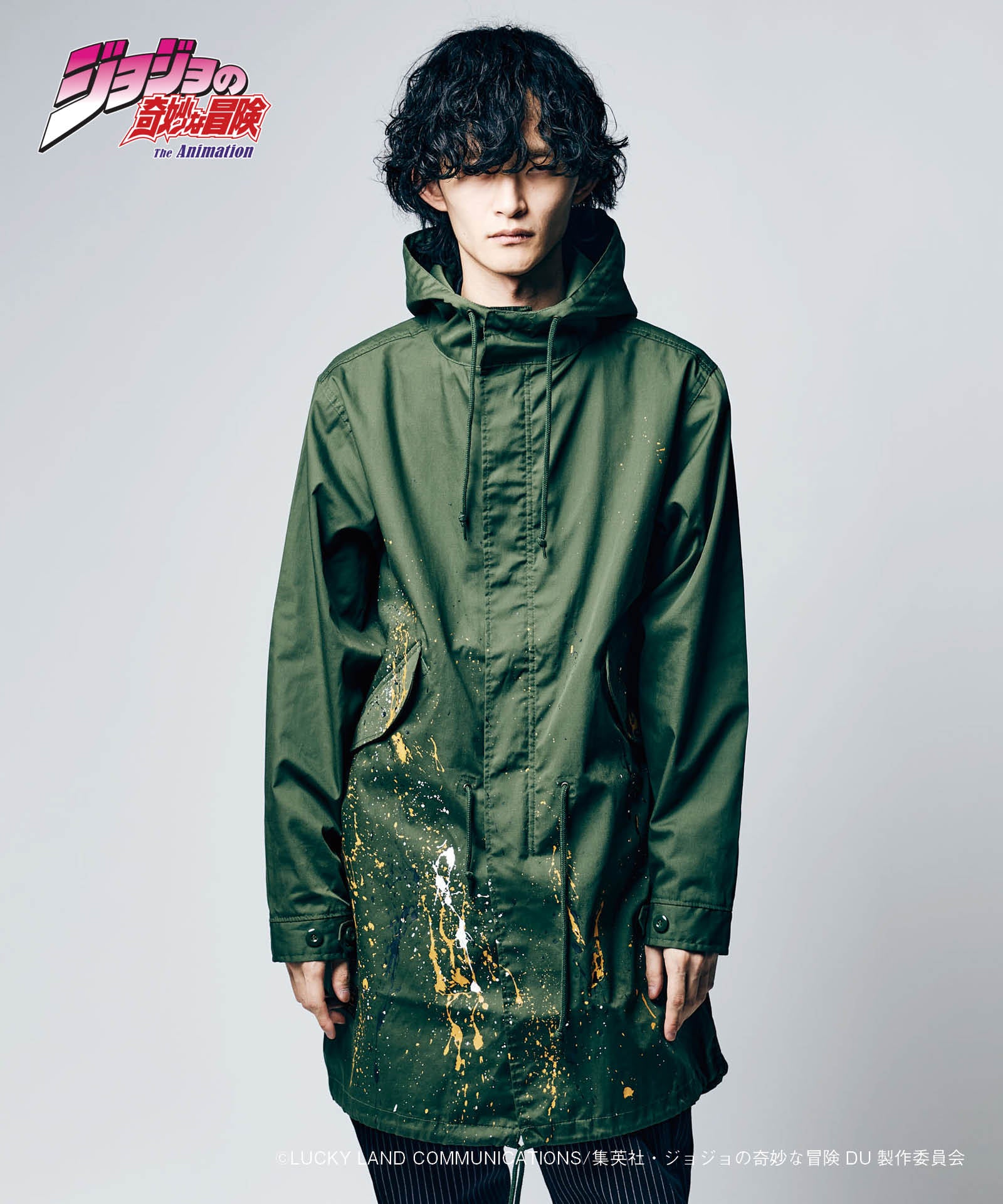 JOJO x glamb ヘブンズ・ドアー モッズコート Heaven's Door Mods Coat ジョジョ 岸辺露伴
