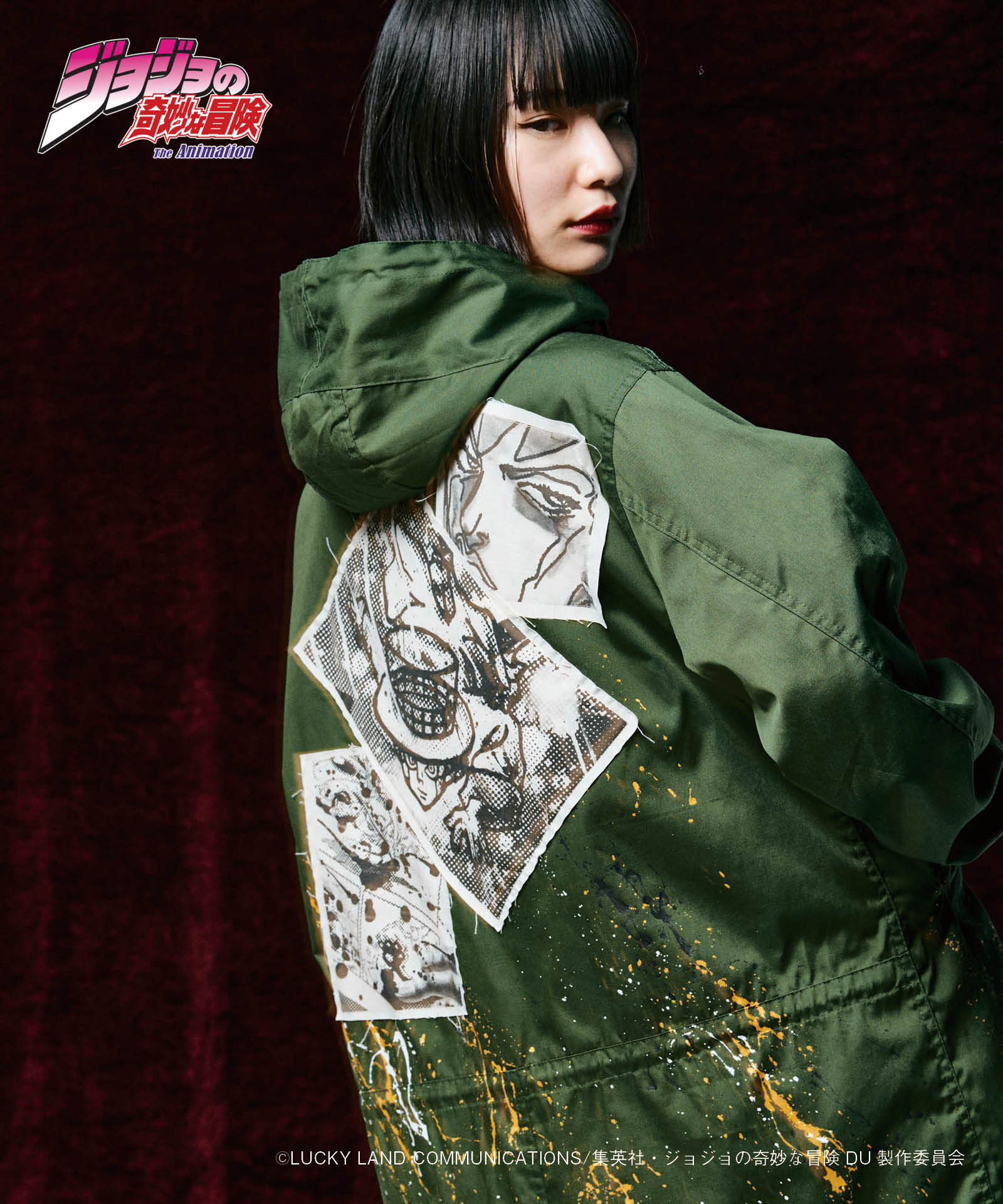 JOJO x glamb ヘブンズ・ドアー モッズコート Heaven's Door Mods Coat ジョジョ 岸辺露伴