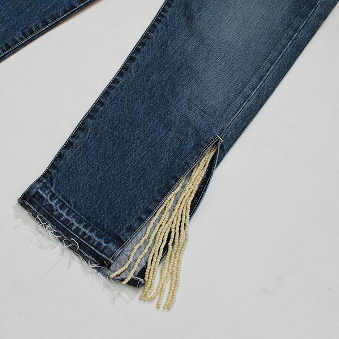 SALE/セール Prega プレガ / SLIT Fringe denim pants スリットフリンジデニムパンツ