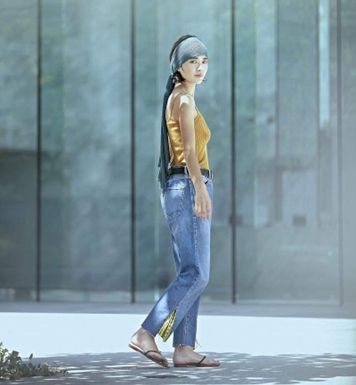 SALE/セール Prega プレガ / SLIT Fringe denim pants スリットフリンジデニムパンツ