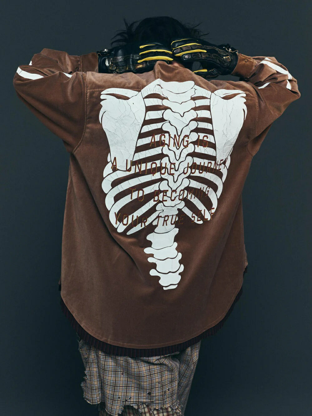 SEVESKIG セヴシグ Bone Velvet Pullover Shirt ベルベット プルオーバーシャツ