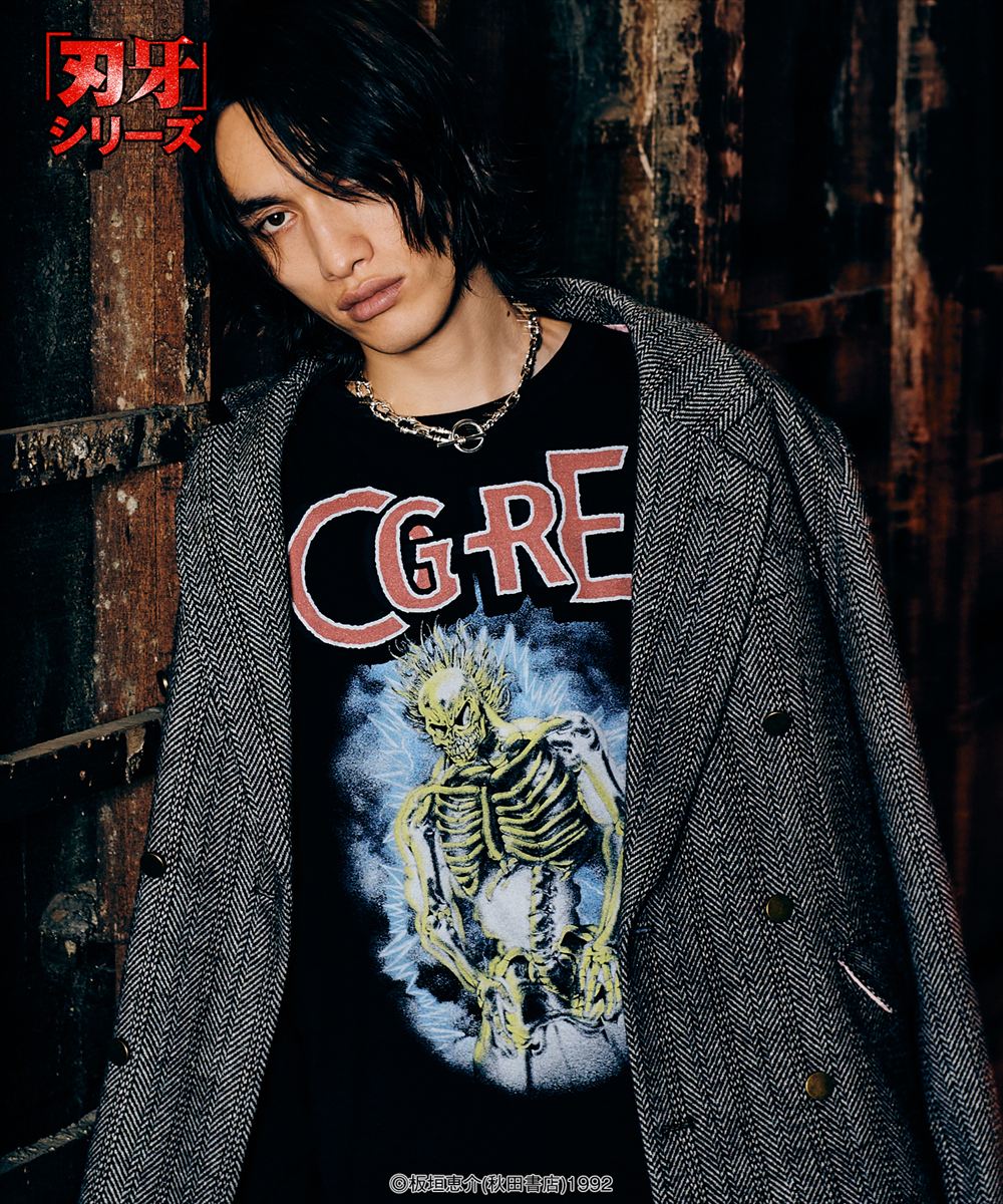 Yujiro Lightning Cutsew / ユウジロウライトニングカットソー 刃牙 バキ 範馬勇次郎 glamb グラム
