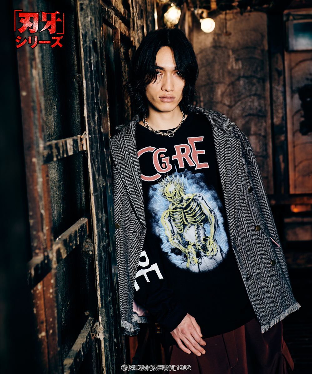 Yujiro Lightning Cutsew / ユウジロウライトニングカットソー 刃牙 バキ 範馬勇次郎 glamb グラム