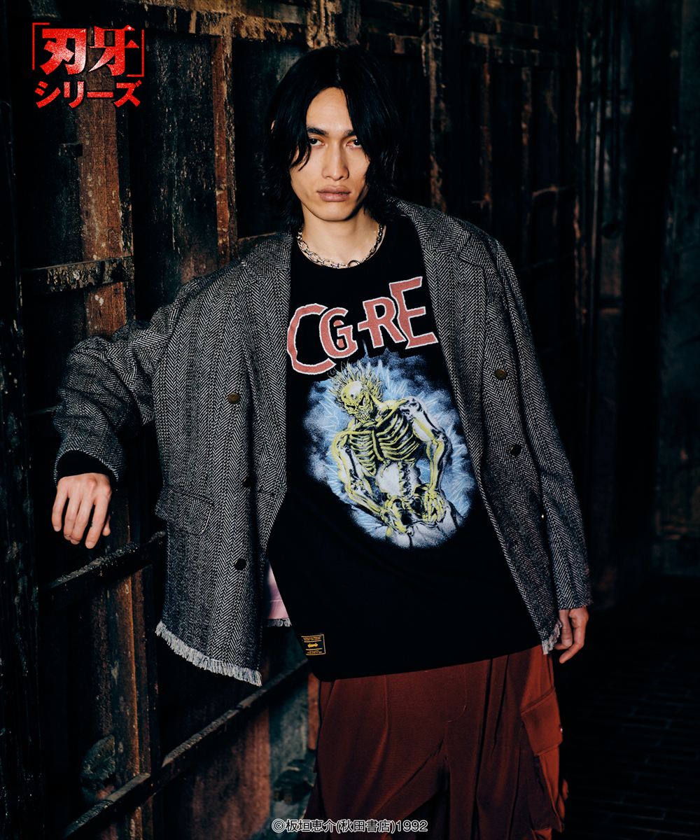 Yujiro Lightning Cutsew / ユウジロウライトニングカットソー 刃牙 バキ 範馬勇次郎 glamb グラム