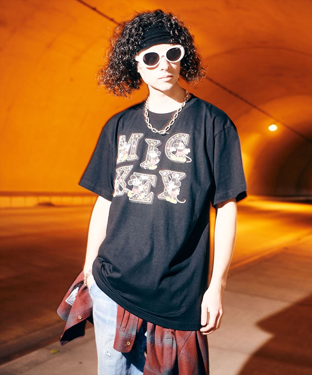 glamb グラム [Mickey Mouse] Logo T-Shirt / [ミッキーマウス]ロゴＴシャツ