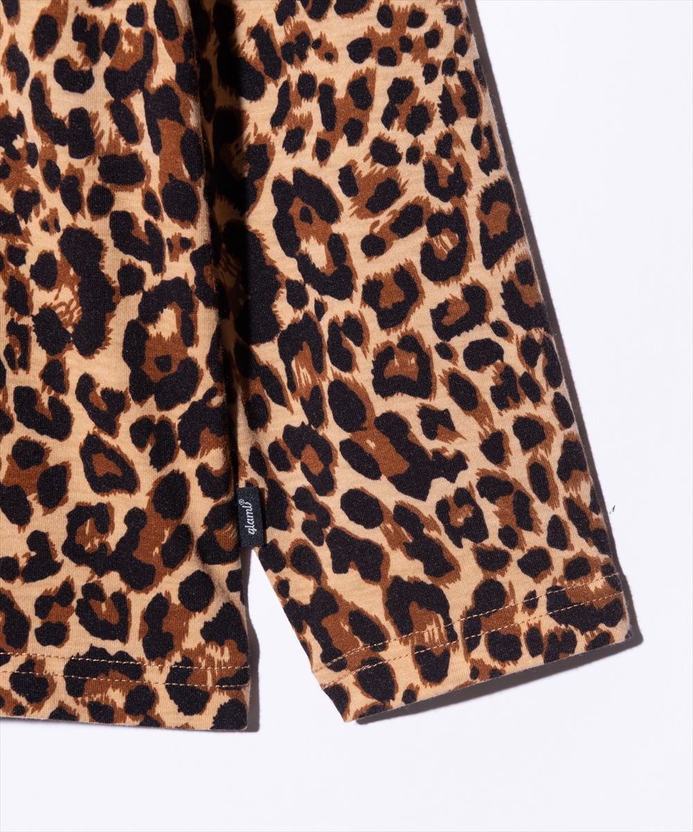 Leopard Mock Neck Cutsew / レオパードモックネックカットソー glamb グラム
