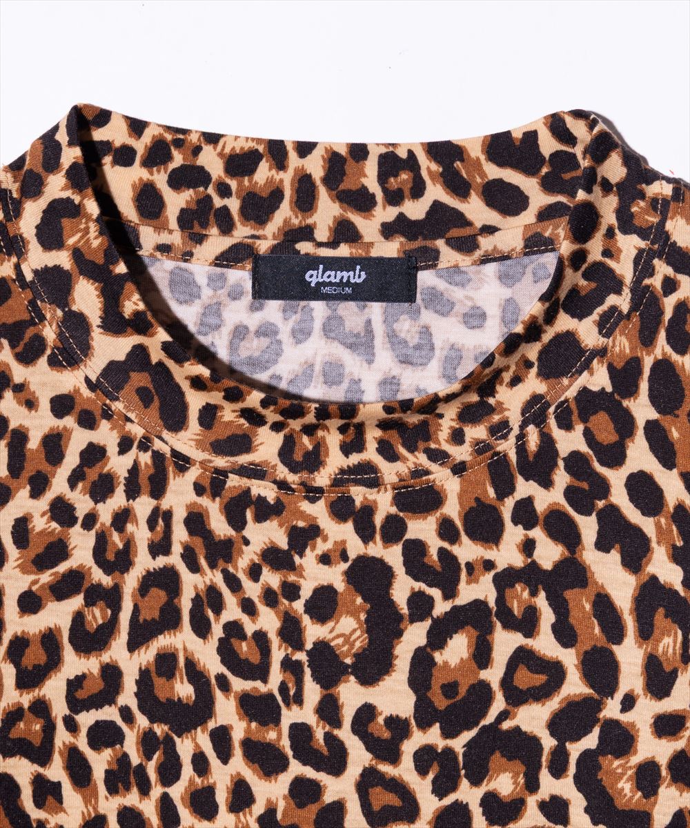 Leopard Mock Neck Cutsew / レオパードモックネックカットソー glamb グラム
