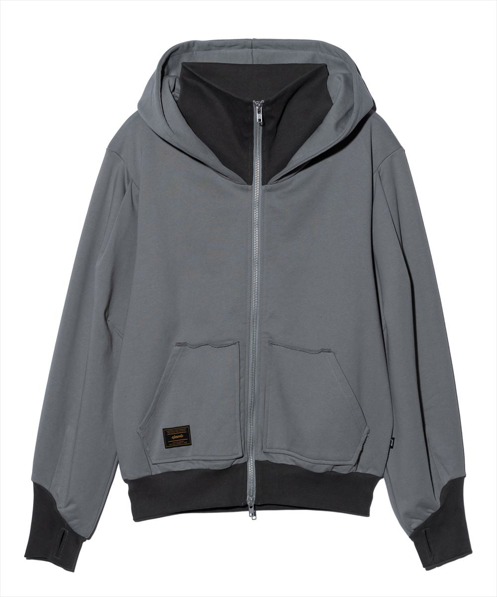 Layered Neck Hoodie / レイヤードネックフーディ glamb グラム