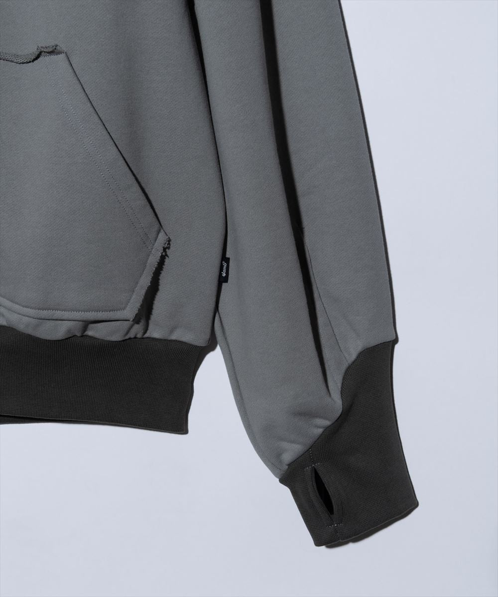 タイムセール Layered Neck Hoodie / レイヤードネックフーディ glamb グラム 特別価格