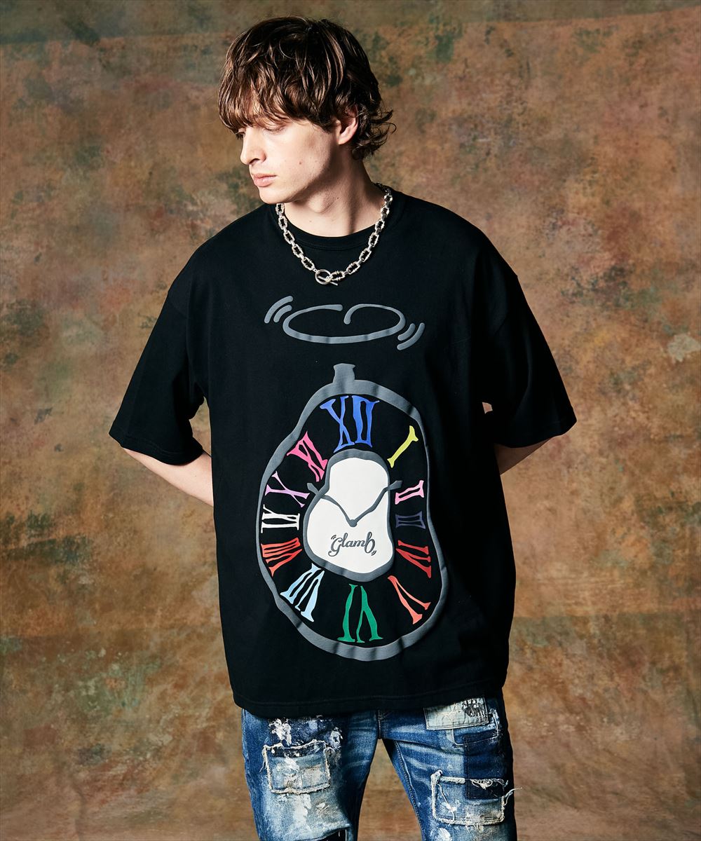 SALE/セール glamb グラム Twist Clock T-Shirt / ツイストクロックTシャツ 特別価格