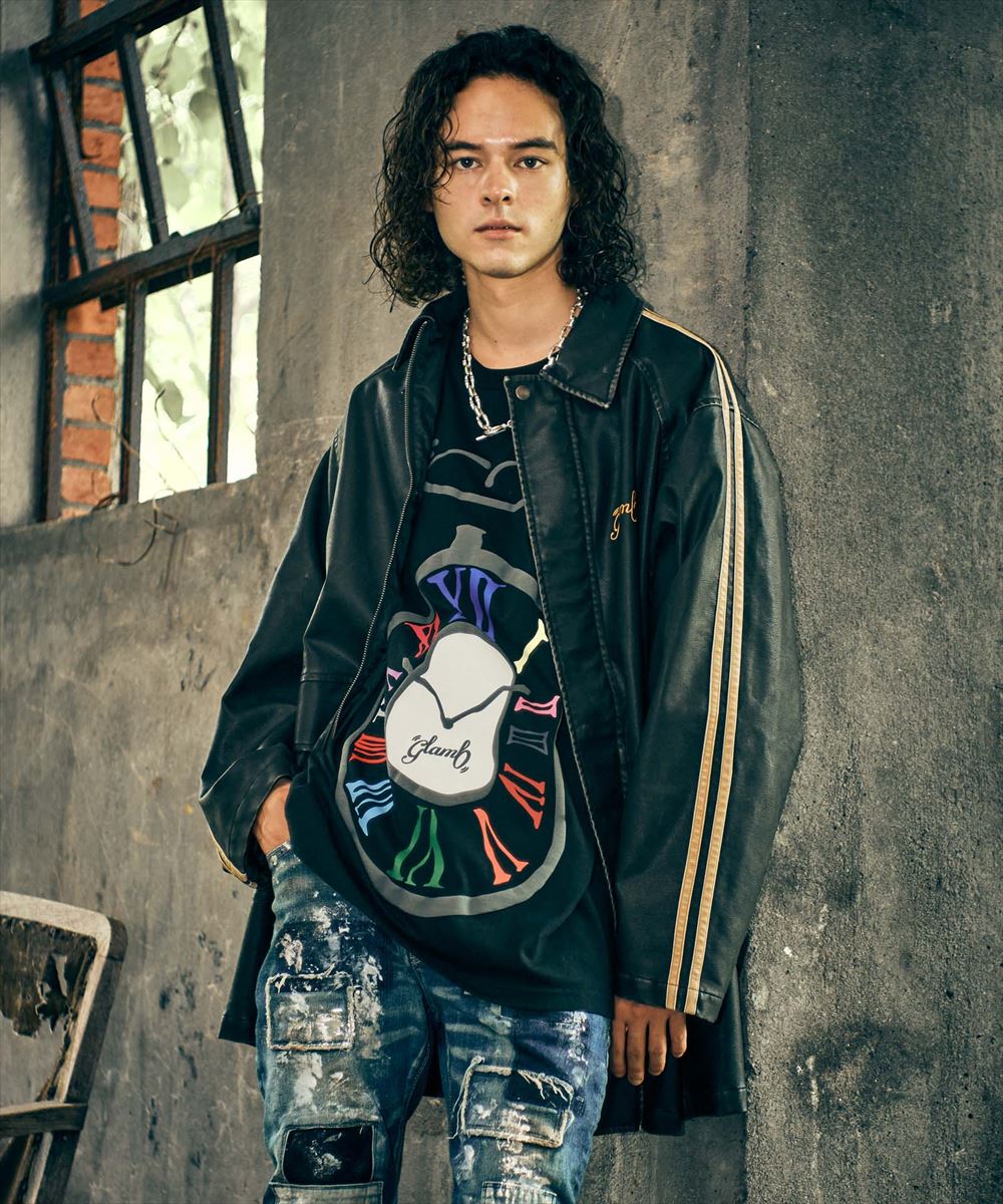 SALE/セール glamb グラム Twist Clock T-Shirt / ツイストクロックTシャツ 特別価格