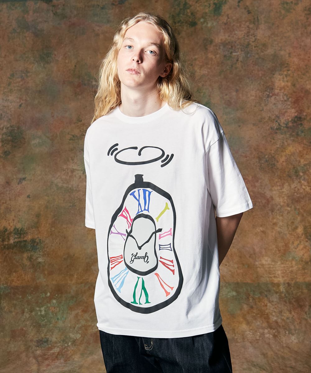 SALE/セール glamb グラム Twist Clock T-Shirt / ツイストクロックTシャツ 特別価格