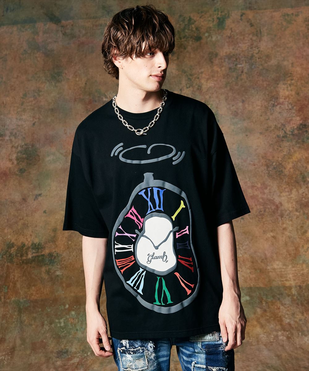 SALE/セール glamb グラム Twist Clock T-Shirt / ツイストクロックTシャツ 特別価格