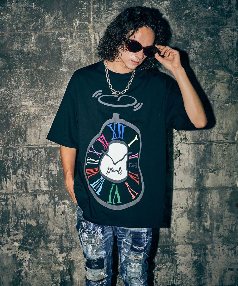 SALE/セール glamb グラム Twist Clock T-Shirt / ツイストクロックTシャツ 特別価格