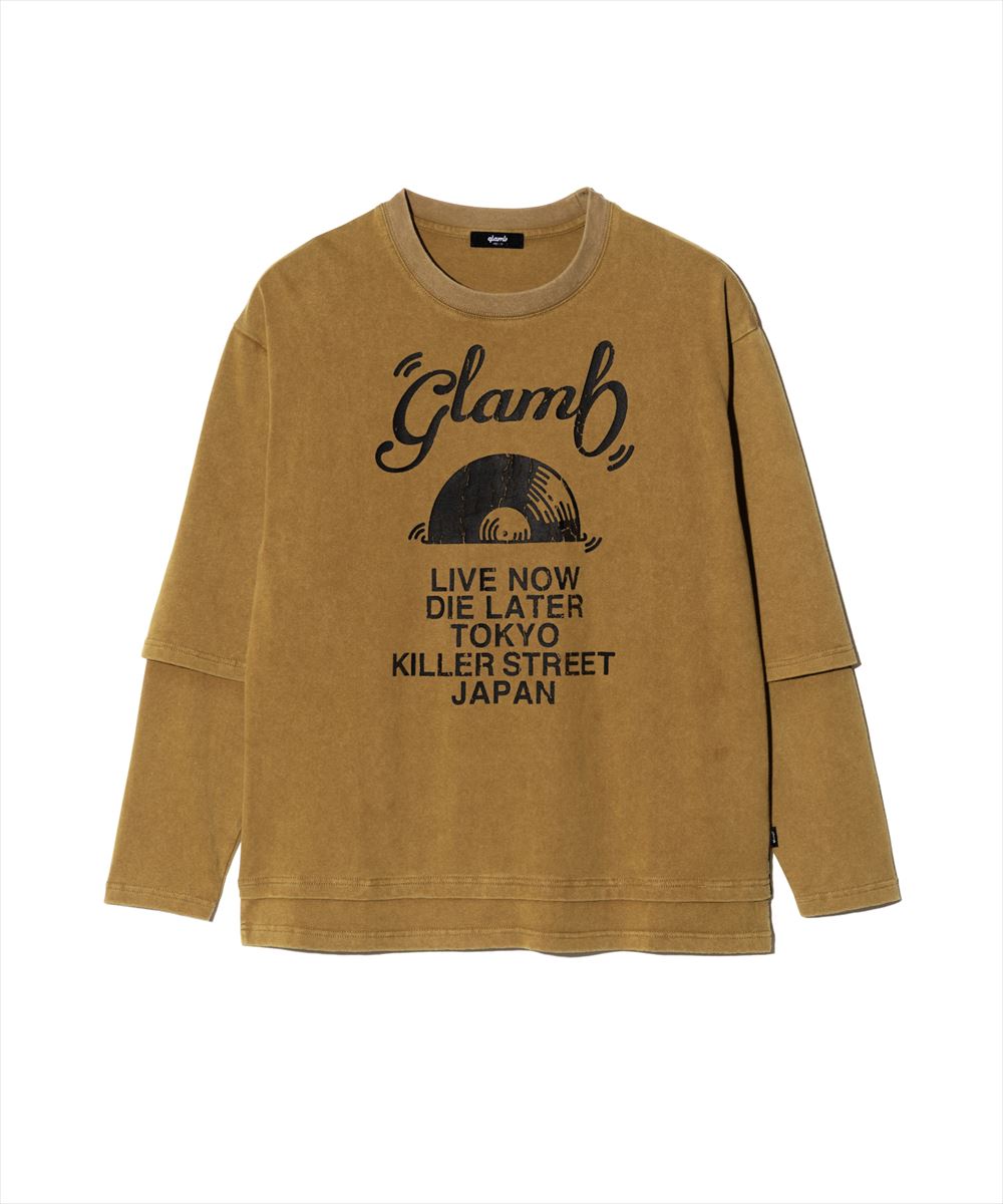 Layered Acid Cutsew / レイヤードアシッドカットソー glamb グラム