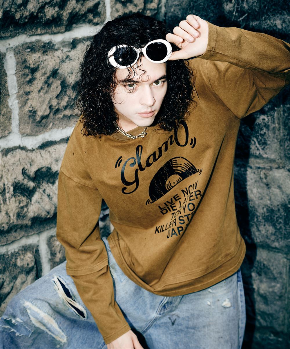 Layered Acid Cutsew / レイヤードアシッドカットソー glamb グラム