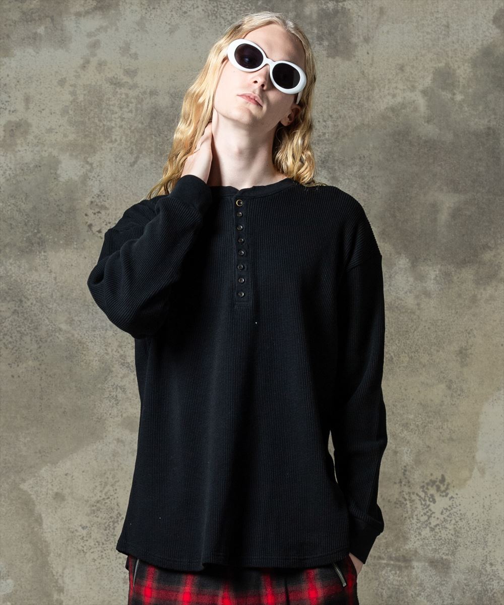 SALE/セール glamb グラム Waffle Augusta Cutsew / ワッフルオーガスタカットソー
