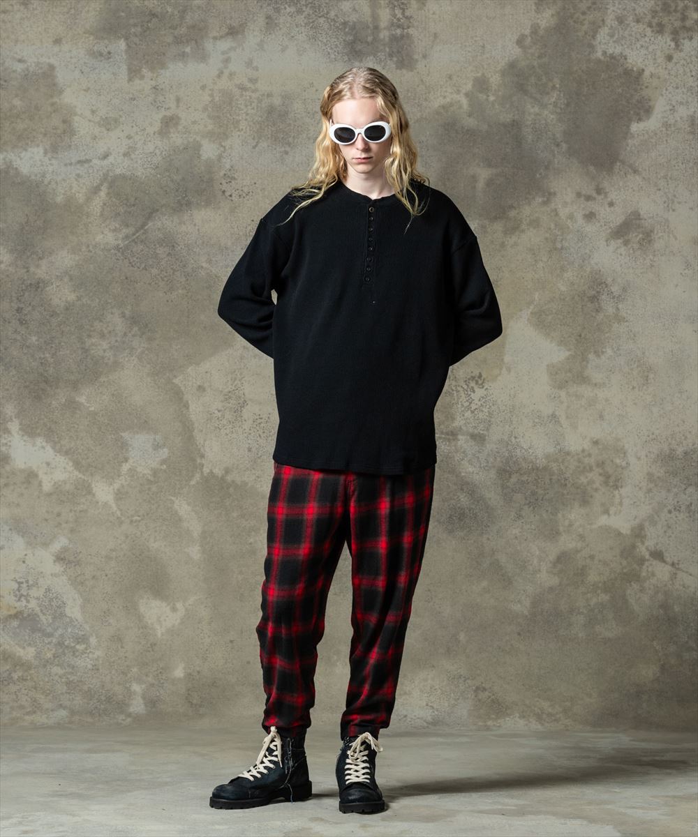SALE/セール glamb グラム Waffle Augusta Cutsew / ワッフルオーガスタカットソー