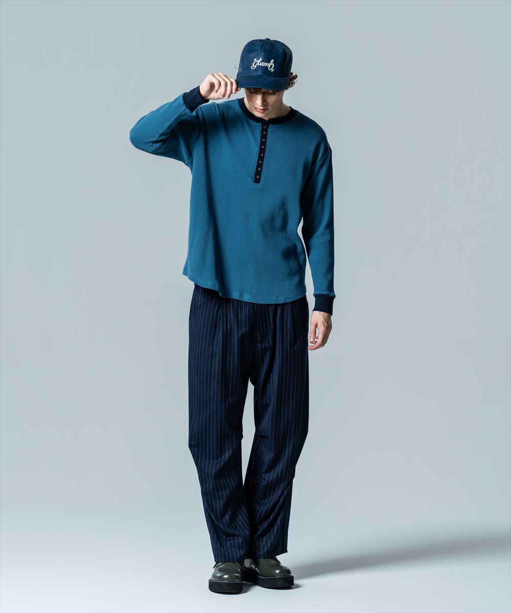SALE/セール glamb グラム Waffle Augusta Cutsew / ワッフルオーガスタカットソー
