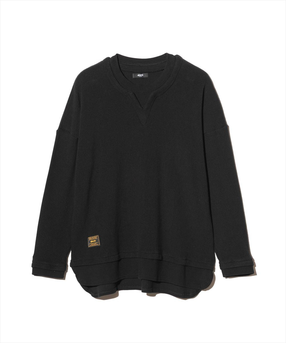 Layered Skipper Cutsew / レイヤードスキッパーカットソー glamb グラム