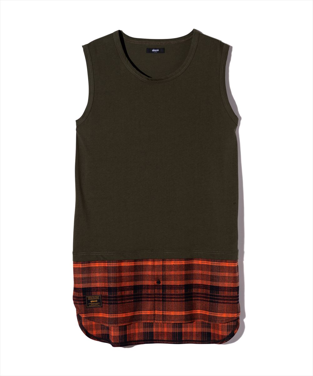 glamb グラム Grunge Layered Tank Top グランジレイヤードタンクトップ