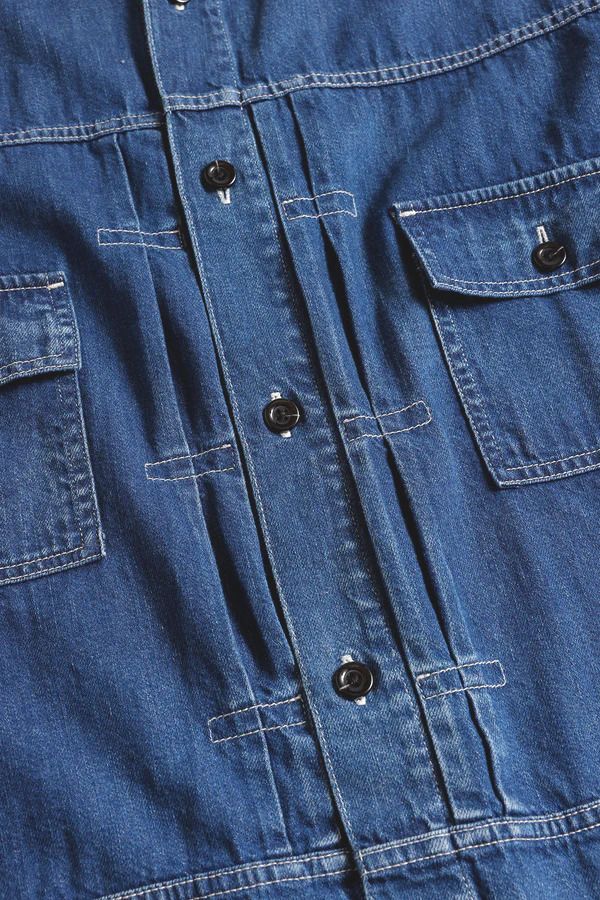 DENIM 2ND S/S SHIRT3YR WASH デニム セカンドシャツ 3yr wash FDMTL ファンダメンタル